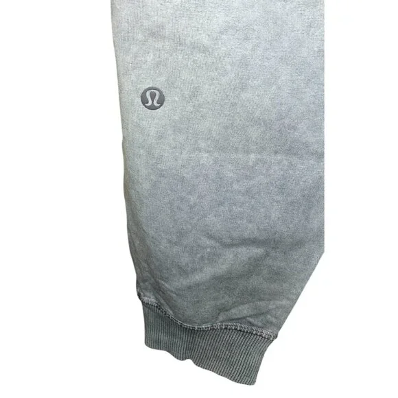 Lululemon Loop Back Joggers Size 4 Acid Rubber Dye Magnum Gray Casual Athleisure - Picture 5 of 8